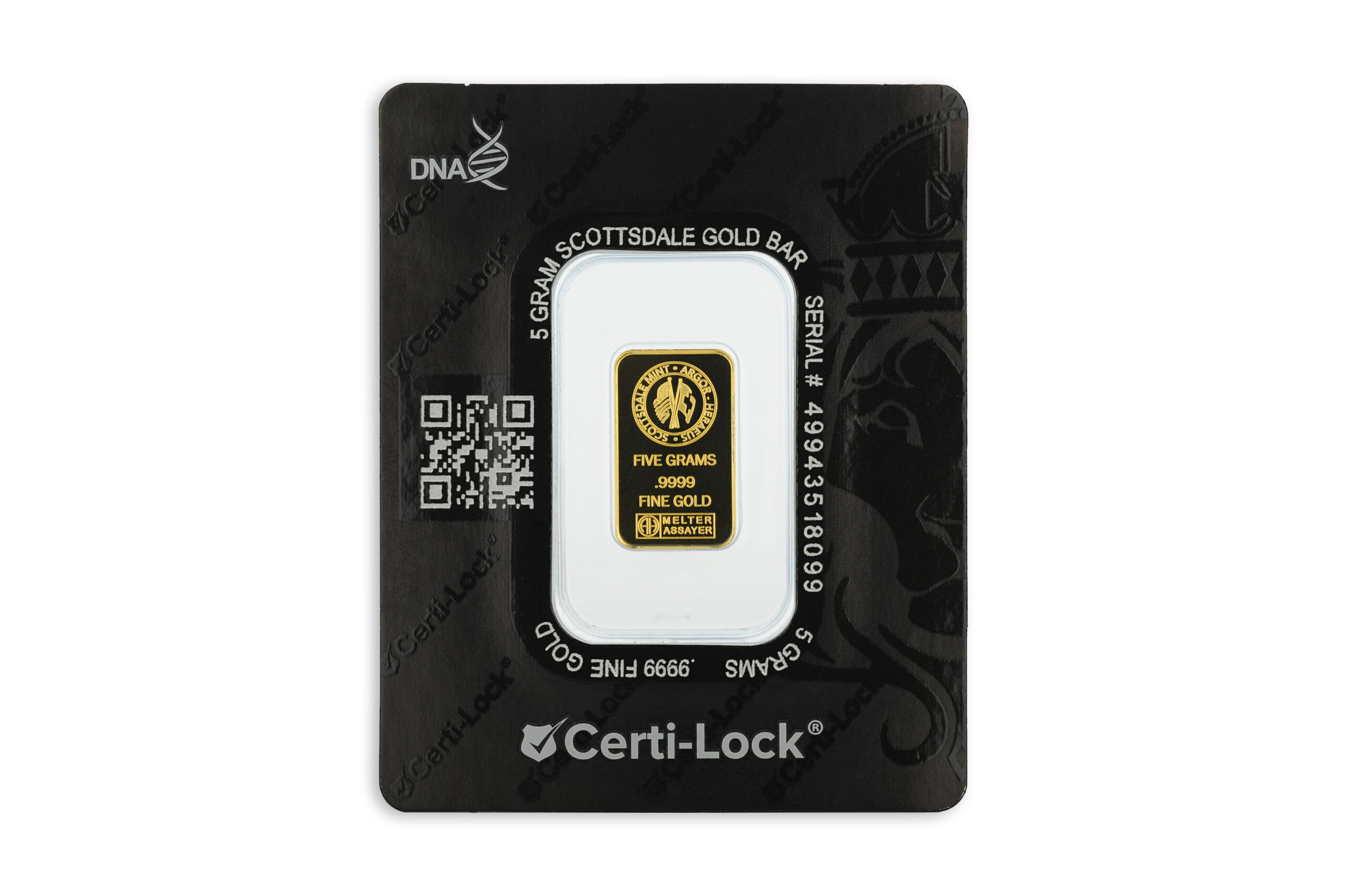 Scottsdale Gold in Certi-Lock® 5 Gram - Gold Bar - Image 2