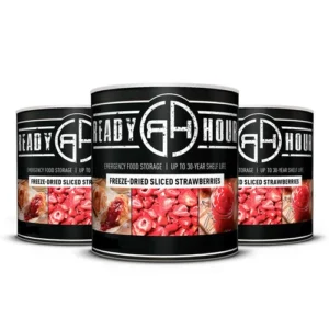 Ready Hour Freeze-Dried Sliced Strawberries #10 can (36 servings)