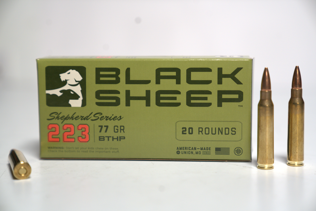 223 REM 77GR BTHP BLACK SHEEP AMMO
