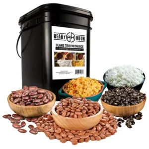 Ready Hour Beans Trio & Rice Kit 100 Servings Emergency Food Storage