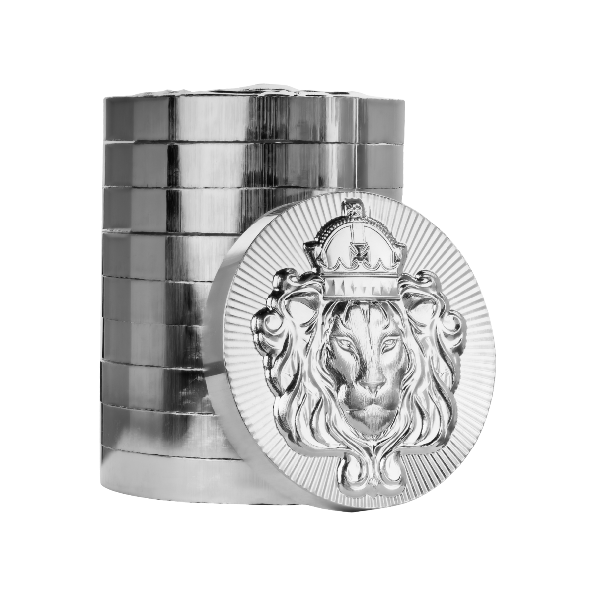 Scottsdale Mint Lion Stacker 2 oz - Silver Round